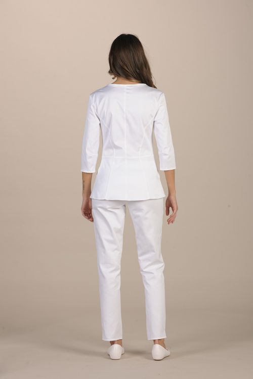 Silvi, bluza damska M3/4, Lev, biała XL