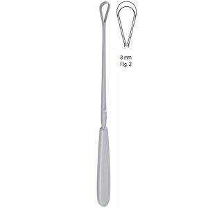 Skrobaczka maciczna Sims tępa-sztywna 8mm/280mm fig.2