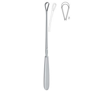 Skrobaczka maciczna Sims ostra-giętka 8mm/280mm fig.2