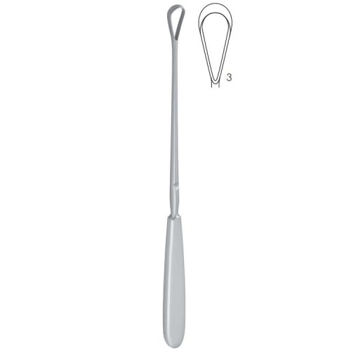 Skrobaczka maciczna Sims ostra-sztywna 9mm/280mm fig.3