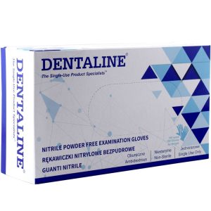 Dentaline Rękawiczki nitrylowe niebieski bezpudrowe roz.M (100 szt.)