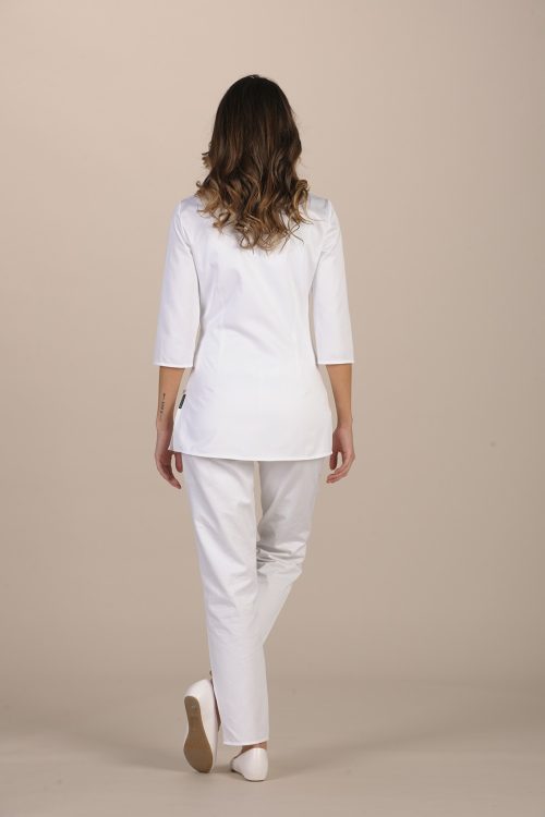 Nuraxi, bluza damska M3/4,Lev,biała M