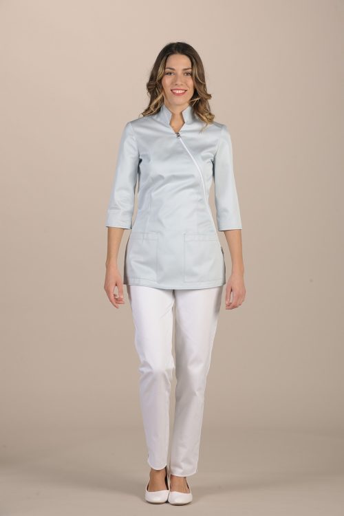 Nuraxi, bluza damska M3/4 Lev,szara M