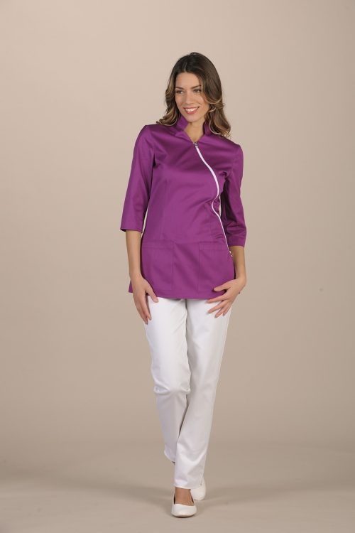 Nuraxi, bluza damska M3/4 Lev,fioletowa M