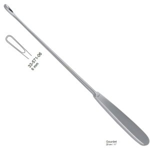 Łyżeczka maciczna Gourdet 6mm, 290mm