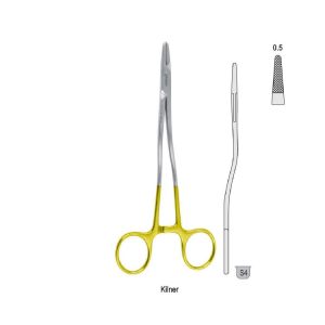 Falcon-Grip Igłotrzymacz Kilner w kształcie S 135mm, węglik spiekany