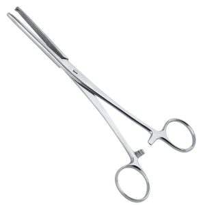 Kleszczyki naczyn. Kocher proste 1x2 ząbki 180mm