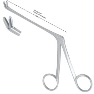 Odgryzacz St.Bart do przegrody nosa, podgięty do góry 3mm/trzonek 120mm