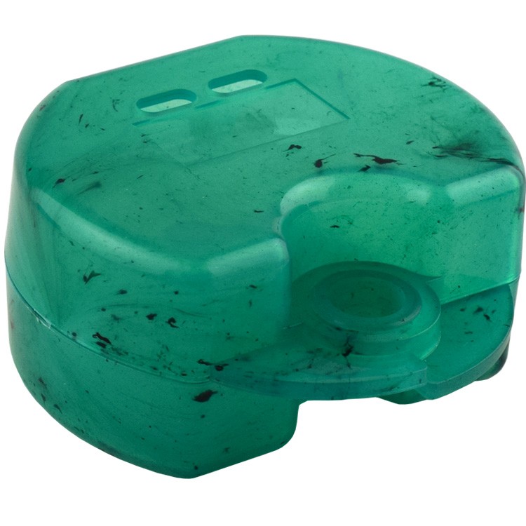 Pudełko ortodontyczne Euro Maxi zielony w kleksy, 38 x 76 x 64mm (10 szt.)