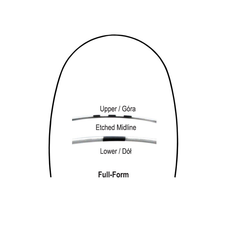 UltiMax Łuki stalowe Full-Form plecione 8-nitek prostokątne dół (10 szt.)